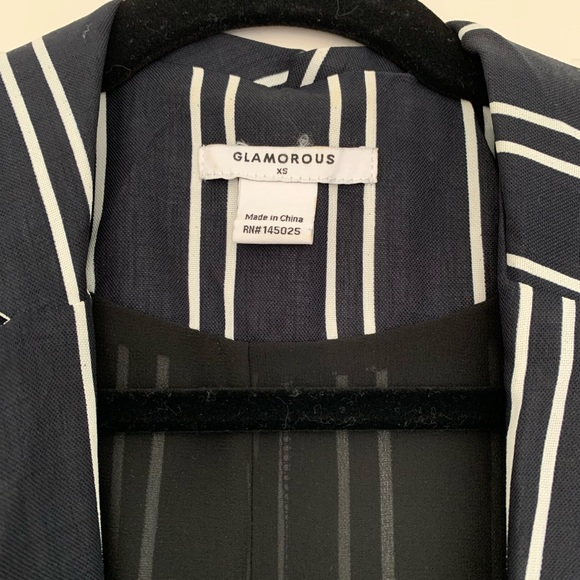 NWOT Glamorous Nautical inspired knee length vest XS - Picture 4 of 5